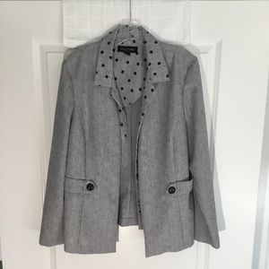 Ladies Perceptions Blazer Gray/Black Size 14